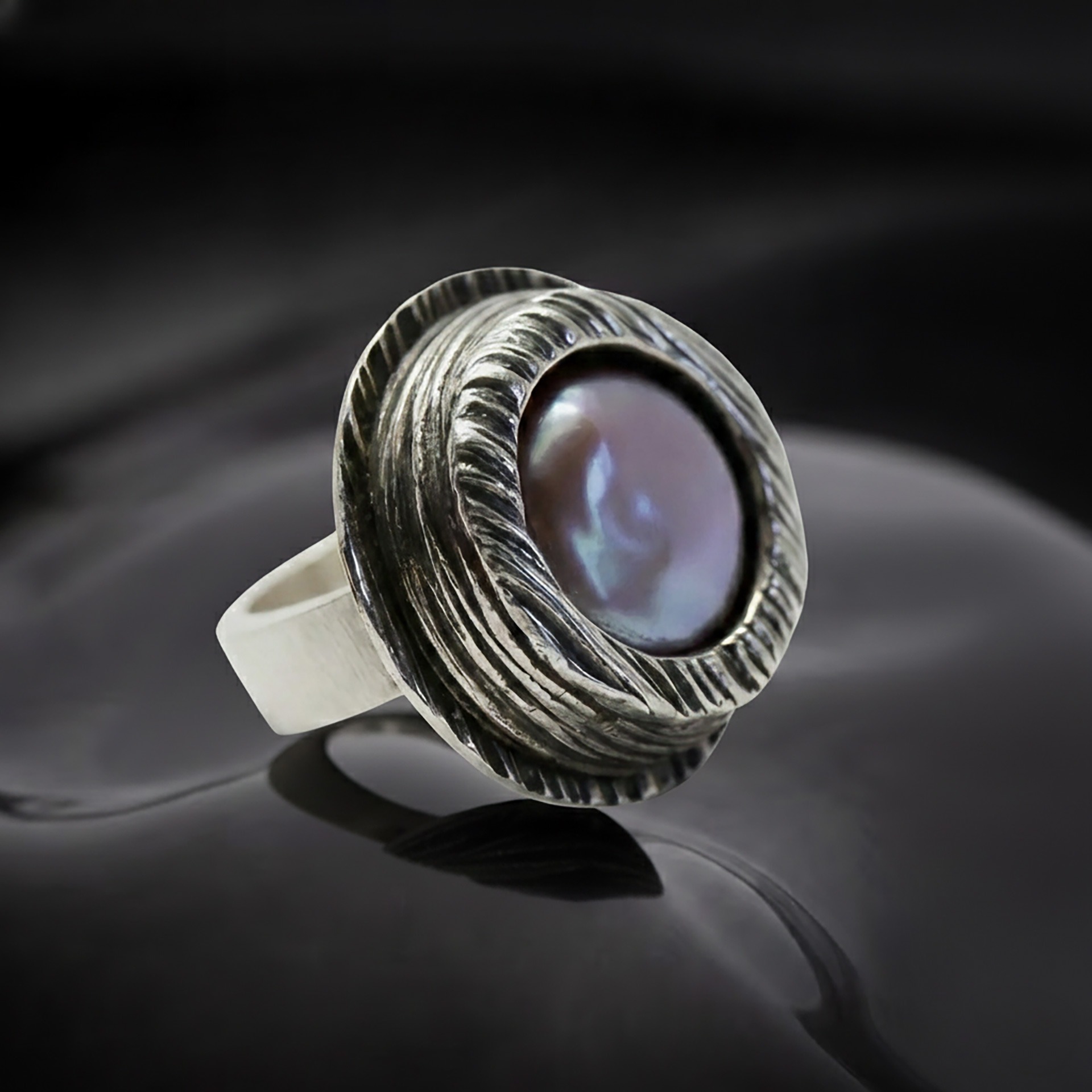 Pink Pearl Ring