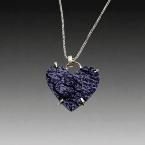 Purple Fordite Heart