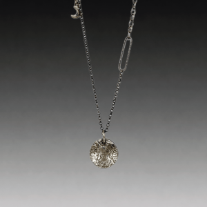 Mini Lentil Pendant with Mixed Chain